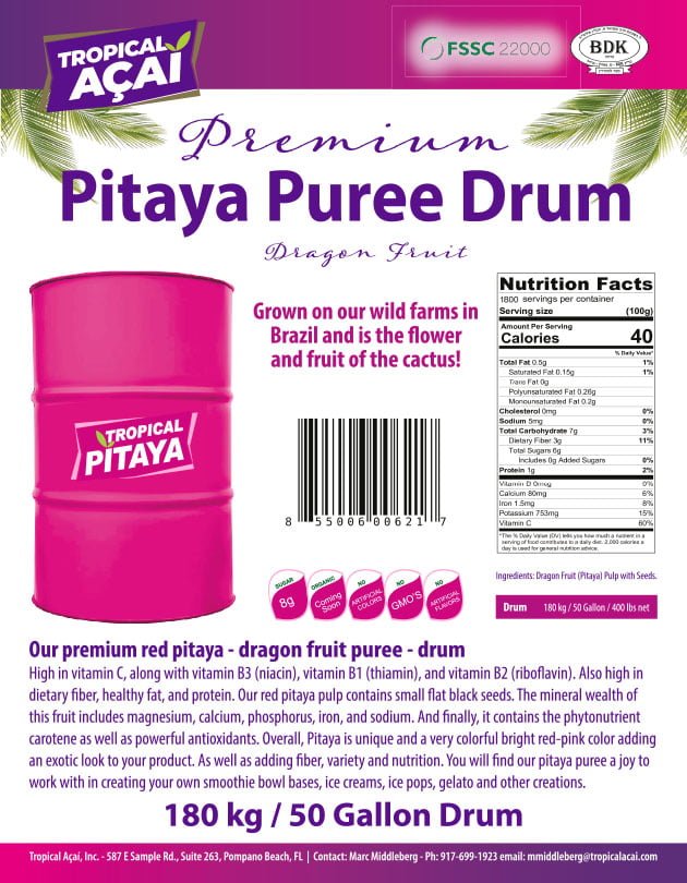 Premium Pitaya Drum Product Information